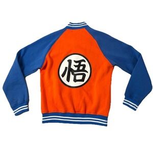 Dragon Ball Z College Varsity Jacket Men's Medium Goku Symbol Back Print